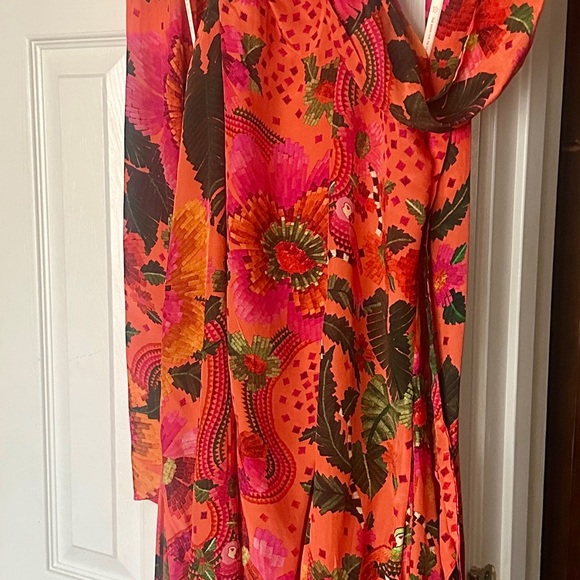 FARM Rio Vibrant Pink One Shoulder Maxi Dress - Picture 3 of 7